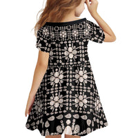 Aloha Hawaii Shell Quilt Family Matching Off Shoulder Maxi Dress and Hawaiian Shirt Seamless Style - Polynesian Pride
