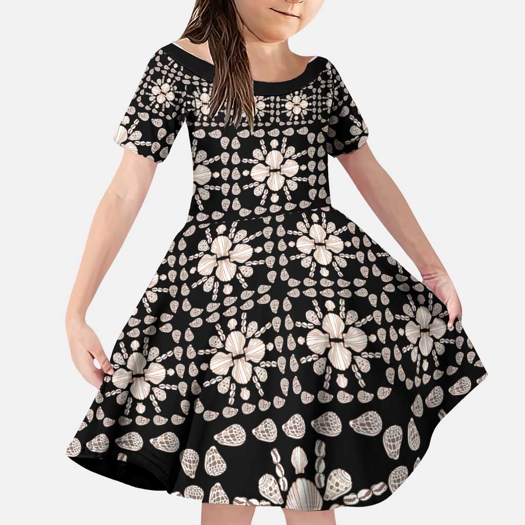 Aloha Hawaii Shell Quilt Family Matching Short Sleeve Bodycon Dress and Hawaiian Shirt Seamless Style - Polynesian Pride