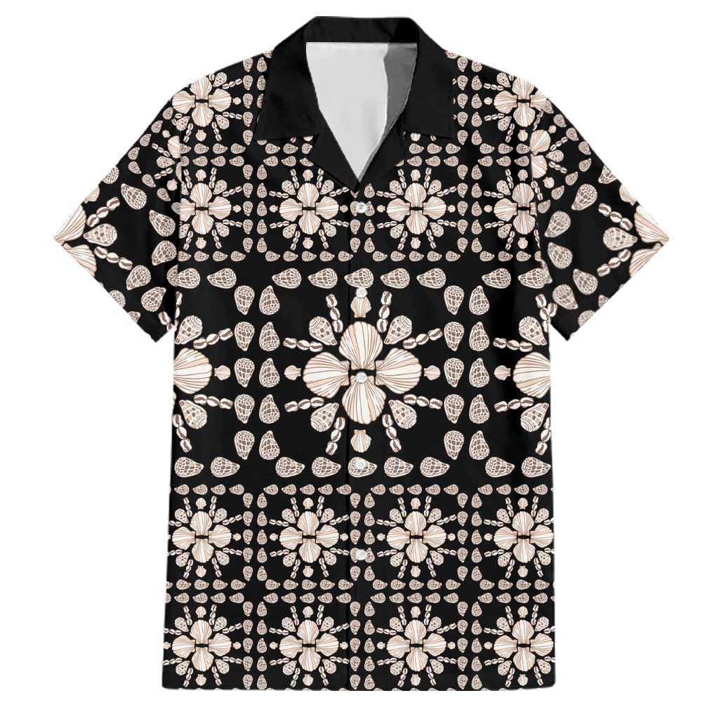 Aloha Hawaii Shell Quilt Family Matching Tank Maxi Dress and Hawaiian Shirt Seamless Style - Polynesian Pride