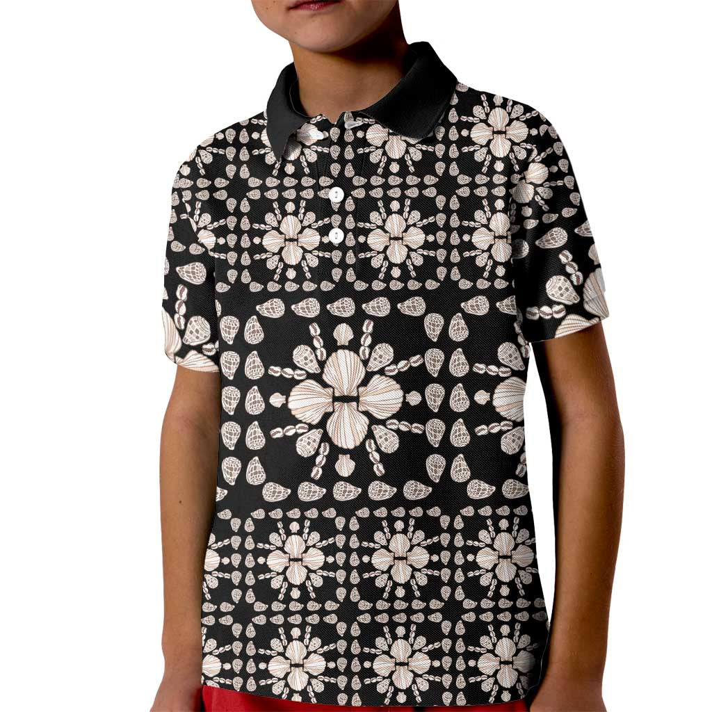 Aloha Hawaii Shell Quilt Kid Polo Shirt Seamless Style - Polynesian Pride