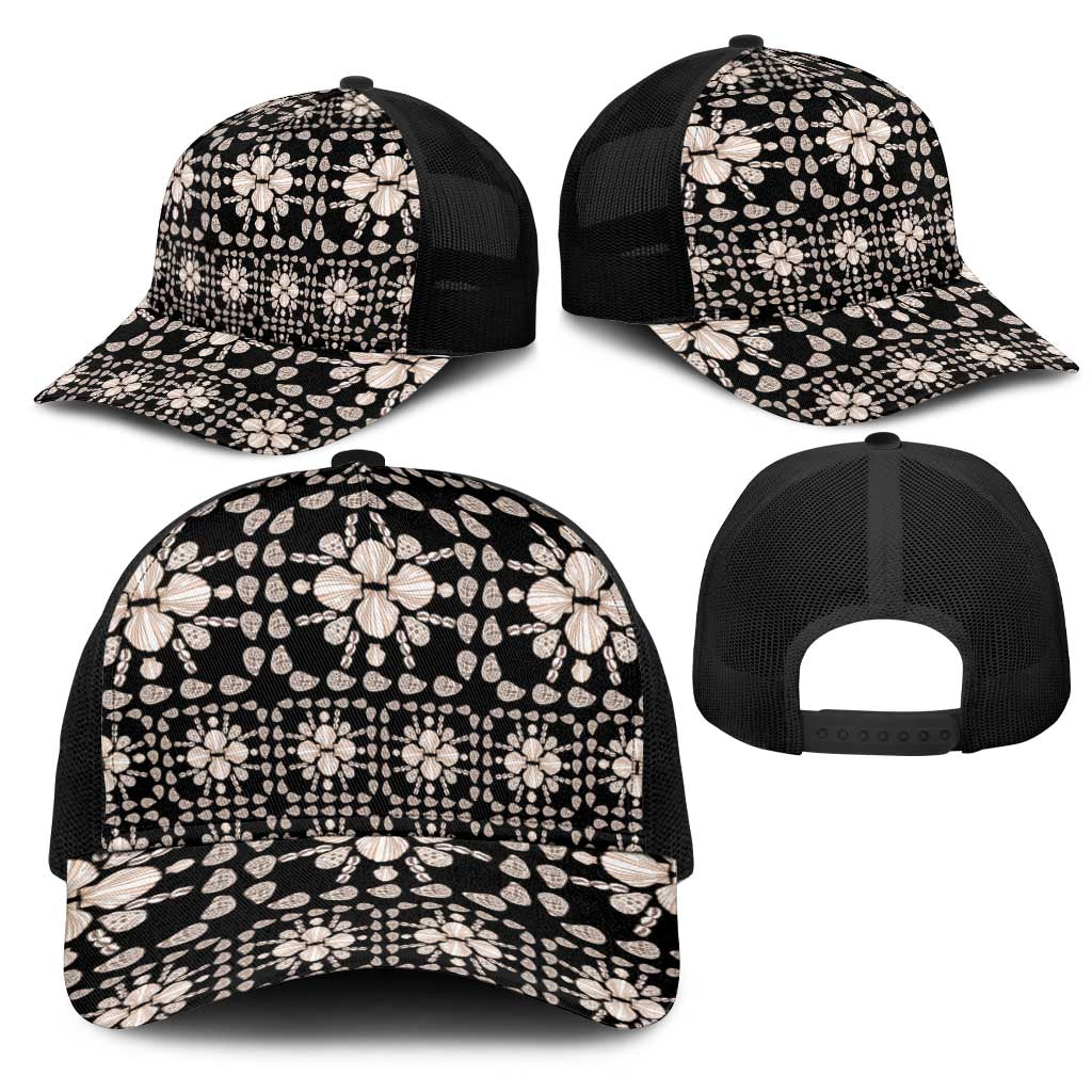 Aloha Hawaii Shell Quilt Mesh Trucker Cap Seamless Style LT14 - Polynesian Pride