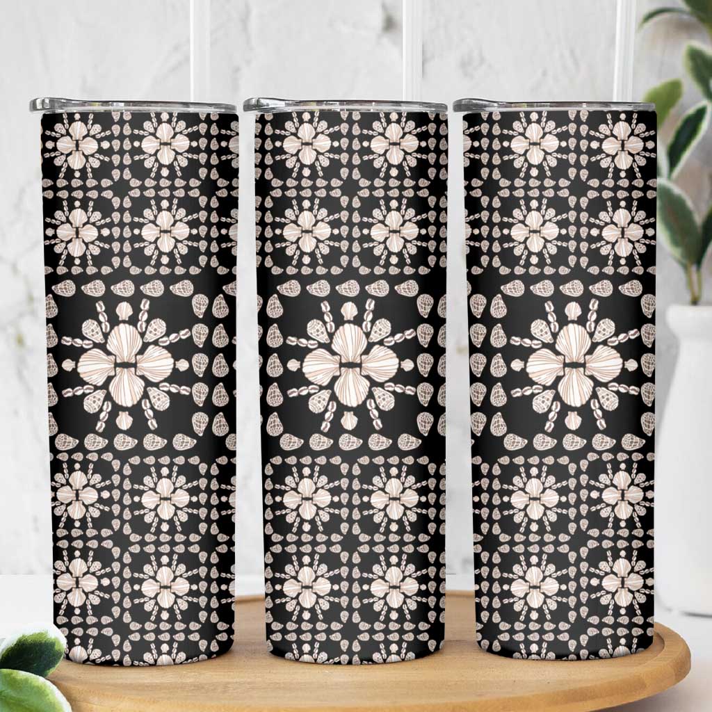 Aloha Hawaii Shell Quilt Skinny Tumbler Seamless Style - Polynesian Pride