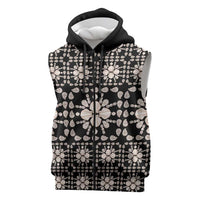 Aloha Hawaii Shell Quilt Sleeveless Zip Hoodie Seamless Style - Polynesian Pride