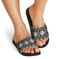 Aloha Hawaii Shell Quilt Slide Sandals Seamless Style - Polynesian Pride