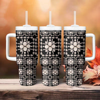 Aloha Hawaii Shell Quilt Tumbler With Handle Seamless Style - Polynesian Pride