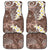 Mocha Mousse Polynesian Tribal Frangipani Tropical Vibe Car Mats