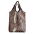 Mocha Mousse Polynesian Tribal Frangipani Tropical Vibe Grocery Bag