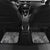 Gray Polynesian Tribal Frangipani Tropical Vibe Car Mats
