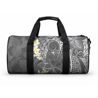 Gray Polynesian Tribal Frangipani Tropical Vibe Duffle Bag LT14 One size Gray - Polynesian Pride