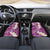 Pink Polynesian Tribal Frangipani Tropical Vibe Car Mats