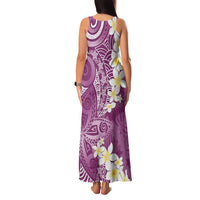 Pink Polynesian Tribal Frangipani Tropical Vibe Family Matching Tank Maxi Dress and Hawaiian Shirt LT14 - Polynesian Pride