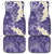 Violet Polynesian Tribal Frangipani Tropical Vibe Car Mats