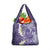 Violet Polynesian Tribal Frangipani Tropical Vibe Grocery Bag