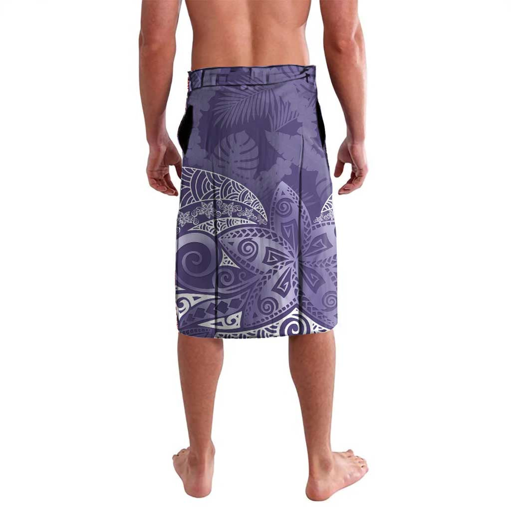 Violet Polynesian Tribal Frangipani Tropical Vibe Lavalava