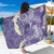 Violet Polynesian Tribal Frangipani Tropical Vibe Sarong