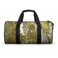 Gold Polynesian Tribal Frangipani Tropical Vibe Duffle Bag LT14 One size Gold - Polynesian Pride