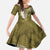 Gold Polynesian Tribal Frangipani Tropical Vibe Family Matching Puletasi and Hawaiian Shirt
