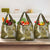 Gold Polynesian Tribal Frangipani Tropical Vibe Grocery Bag