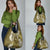 Gold Polynesian Tribal Frangipani Tropical Vibe Grocery Bag