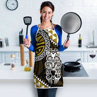 Yellow Aotearoa Niho Taniwha Apron Maori Mythology Tooth - Taniko Motifs LT14 - Polynesian Pride