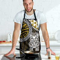 Yellow Aotearoa Niho Taniwha Apron Maori Mythology Tooth - Taniko Motifs LT14 - Polynesian Pride