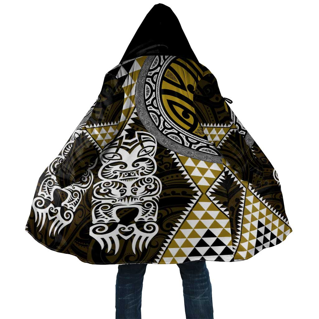 Yellow Aotearoa Niho Taniwha Cloak Maori Mythology Tooth - Taniko Motifs LT14 Unisex Yellow - Polynesian Pride