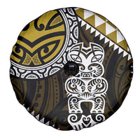 Yellow Aotearoa Niho Taniwha Spare Tire Cover Maori Mythology Tooth - Taniko Motifs LT14 - Polynesian Pride