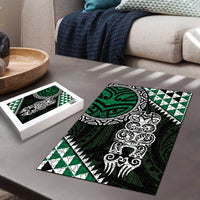 Green Aotearoa Niho Taniwha Puzzle Maori Mythology Tooth - Taniko Motifs - Polynesian Pride