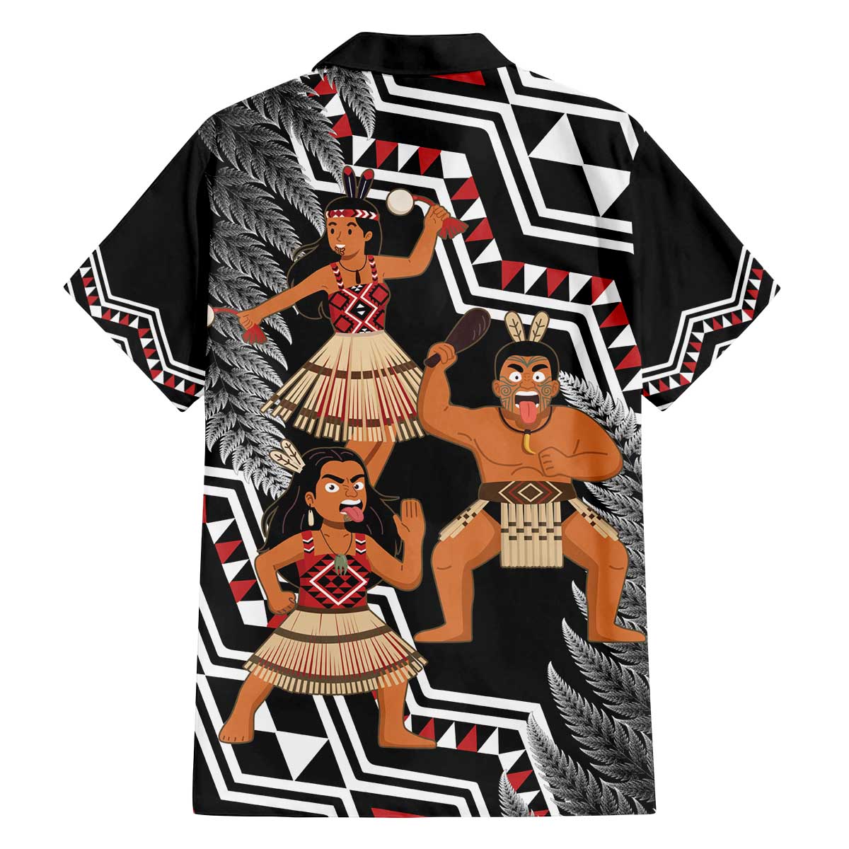 Aotearoa Kapa Haka Family Matching Off The Shoulder Long Sleeve Dress and Hawaiian Shirt 2025 Festival - Traditional Maori Dance LT14 - Polynesian Pride