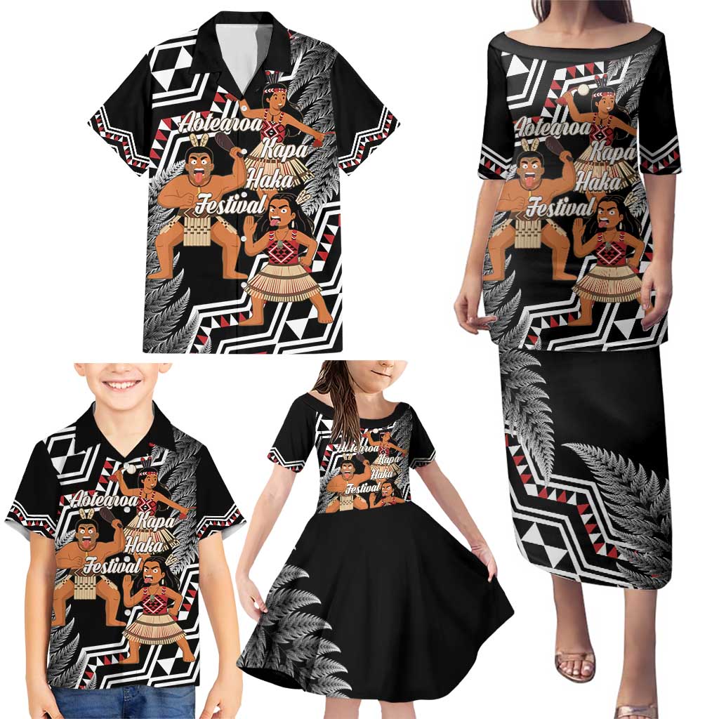 Aotearoa Kapa Haka Family Matching Puletasi and Hawaiian Shirt 2025 Festival - Traditional Maori Dance LT14 - Polynesian Pride