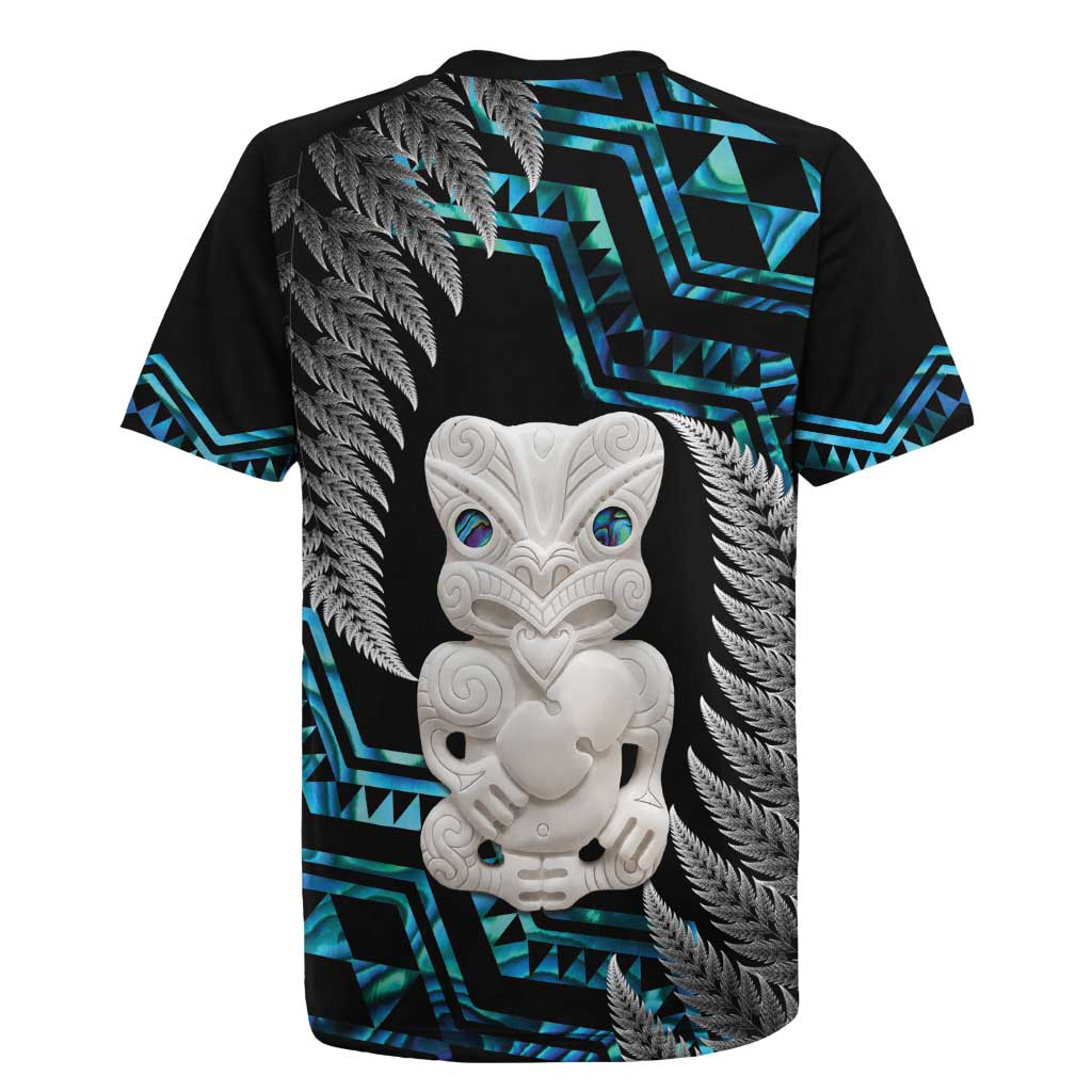 Aotearoa Taniko Paua Shell With Hei Tiki Rugby Jersey LT14 - Polynesian Pride