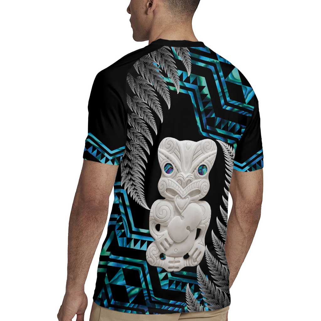 Aotearoa Taniko Paua Shell With Hei Tiki Rugby Jersey LT14 - Polynesian Pride