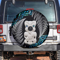 Aotearoa Taniko Paua Shell With Hei Tiki Spare Tire Cover LT14 Black - Polynesian Pride