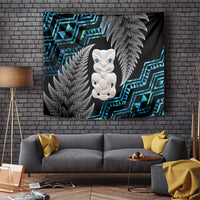 Aotearoa Taniko Paua Shell With Hei Tiki Tapestry LT14 Black - Polynesian Pride