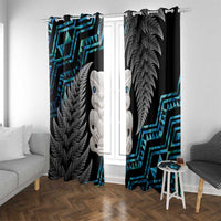 Aotearoa Taniko Paua Shell With Hei Tiki Window Curtain