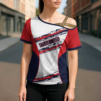 AS Venus Tahiti Football Custom Cross Shoulder Shirt Go Champions Polynesian Pattern