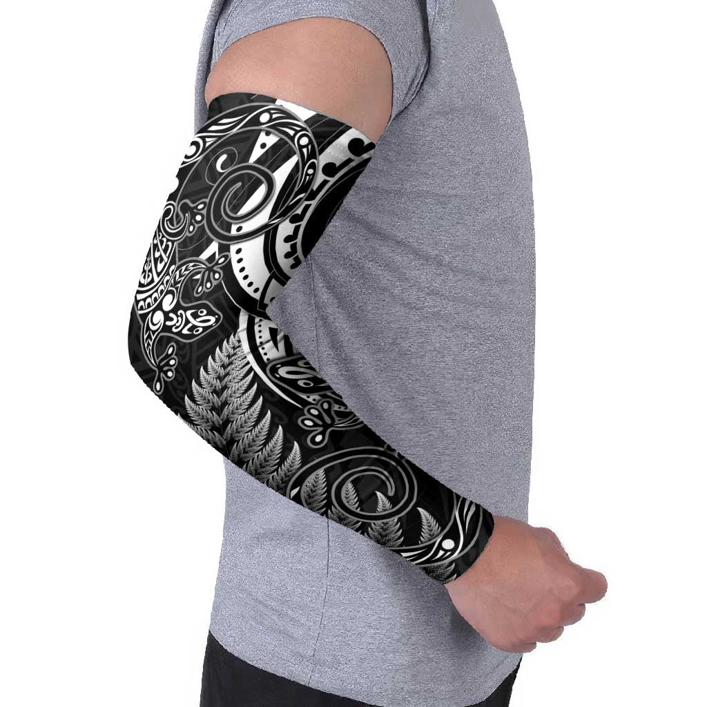 New Zealand Lizard Arm Sleeves Silver Fern Aotearoa Maori LT14 - Polynesian Pride