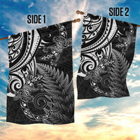 New Zealand Lizard Garden Flag Silver Fern Aotearoa Maori LT14 - Polynesian Pride