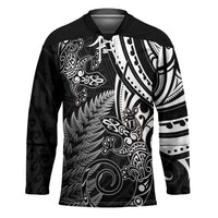 New Zealand Lizard Hockey Jersey Silver Fern Aotearoa Maori - Polynesian Pride