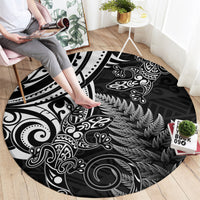 New Zealand Lizard Round Carpet Silver Fern Aotearoa Maori LT14 - Polynesian Pride
