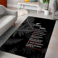 Custom New Zealand Haka Rugby Area Rug 2024 Pacific Go Black Silver Fern LT14 - Polynesian Pride