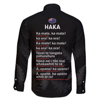 New Zealand Haka Rugby Family Matching Off The Shoulder Long Sleeve Dress and Hawaiian Shirt 2024 Pacific Go Black Silver Fern LT14 - Polynesian Pride