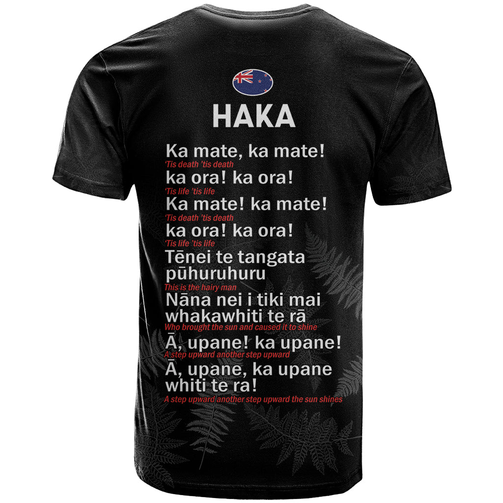 New Zealand Haka Rugby T Shirt 2024 Pacific Go Black Silver Fern LT14 - Polynesian Pride