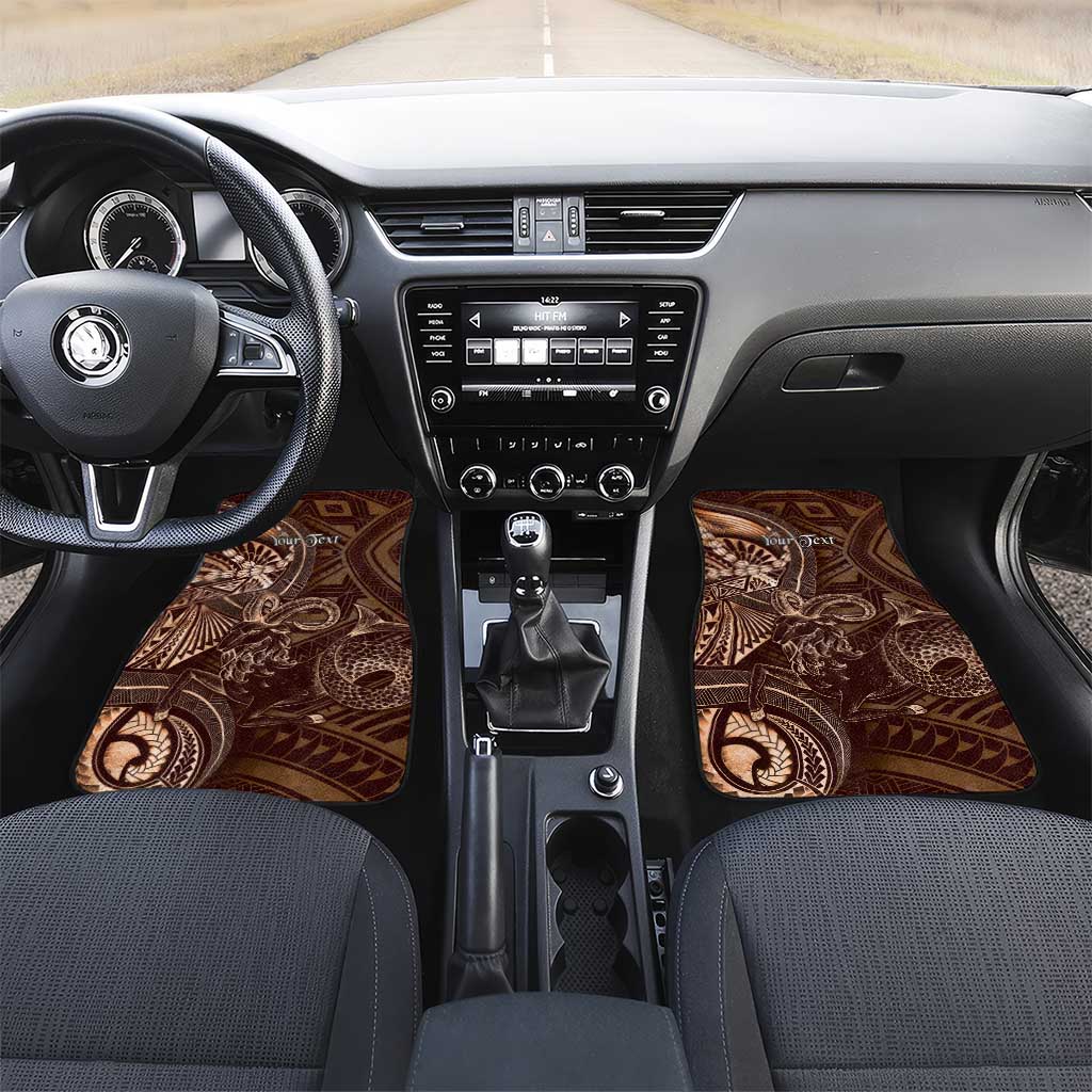 Personalised Polynesia Zodiac Capricorn Car Mats Galaxy Polynesian Pattern Chest Tattoo Style