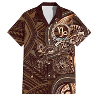 Personalised Polynesia Zodiac Capricorn Family Matching Puletasi and Hawaiian Shirt Galaxy Polynesian Pattern Chest Tattoo Style