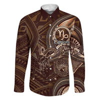 Personalised Polynesia Zodiac Capricorn Family Matching Puletasi and Hawaiian Shirt Galaxy Polynesian Pattern Chest Tattoo Style