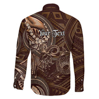 Personalised Polynesia Zodiac Capricorn Family Matching Summer Maxi Dress and Hawaiian Shirt Galaxy Polynesian Pattern Chest Tattoo Style