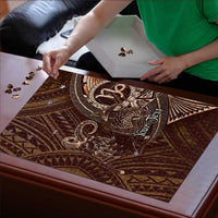 Personalised Polynesia Zodiac Capricorn Puzzle Galaxy Polynesian Pattern Chest Tattoo Style