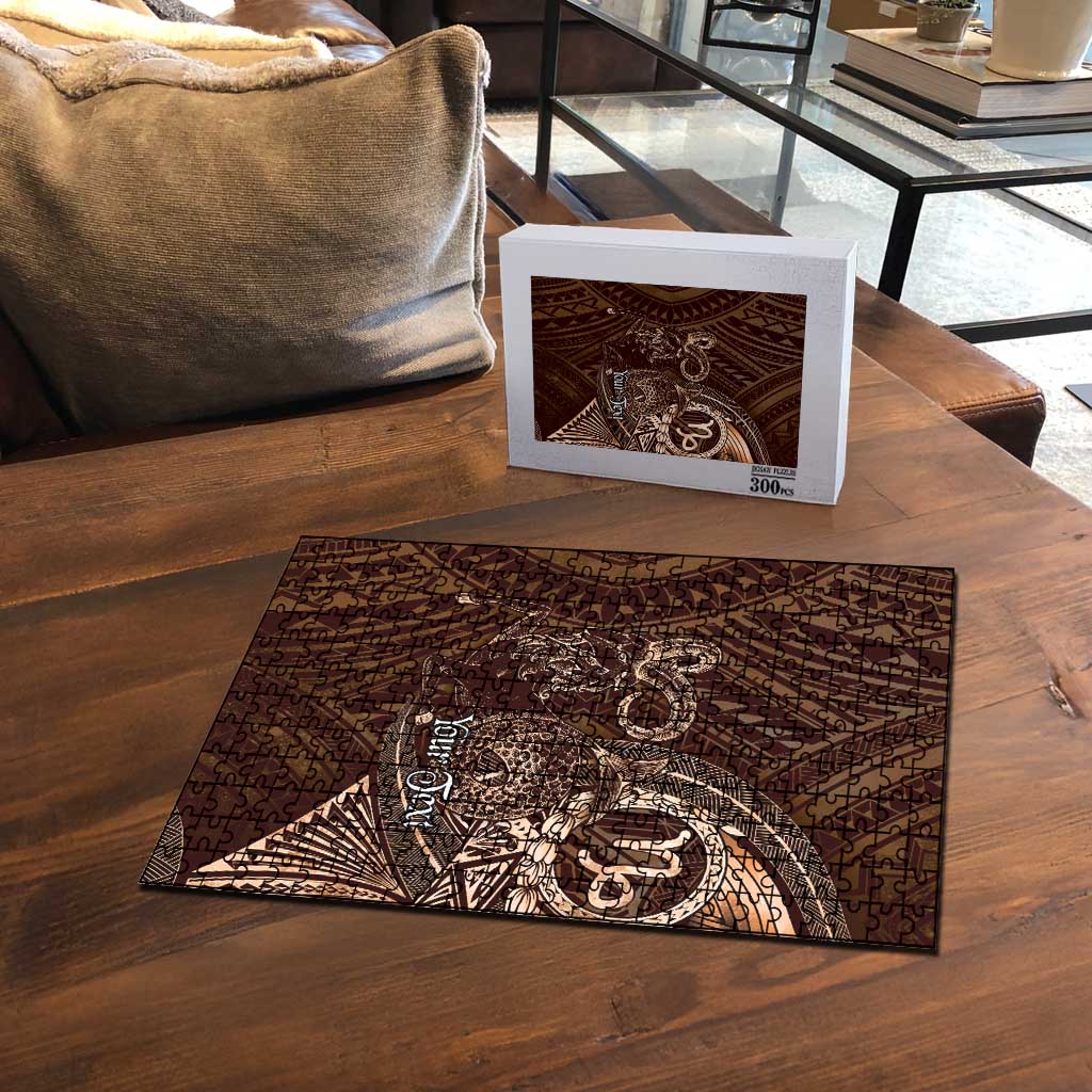 Personalised Polynesia Zodiac Capricorn Puzzle Galaxy Polynesian Pattern Chest Tattoo Style