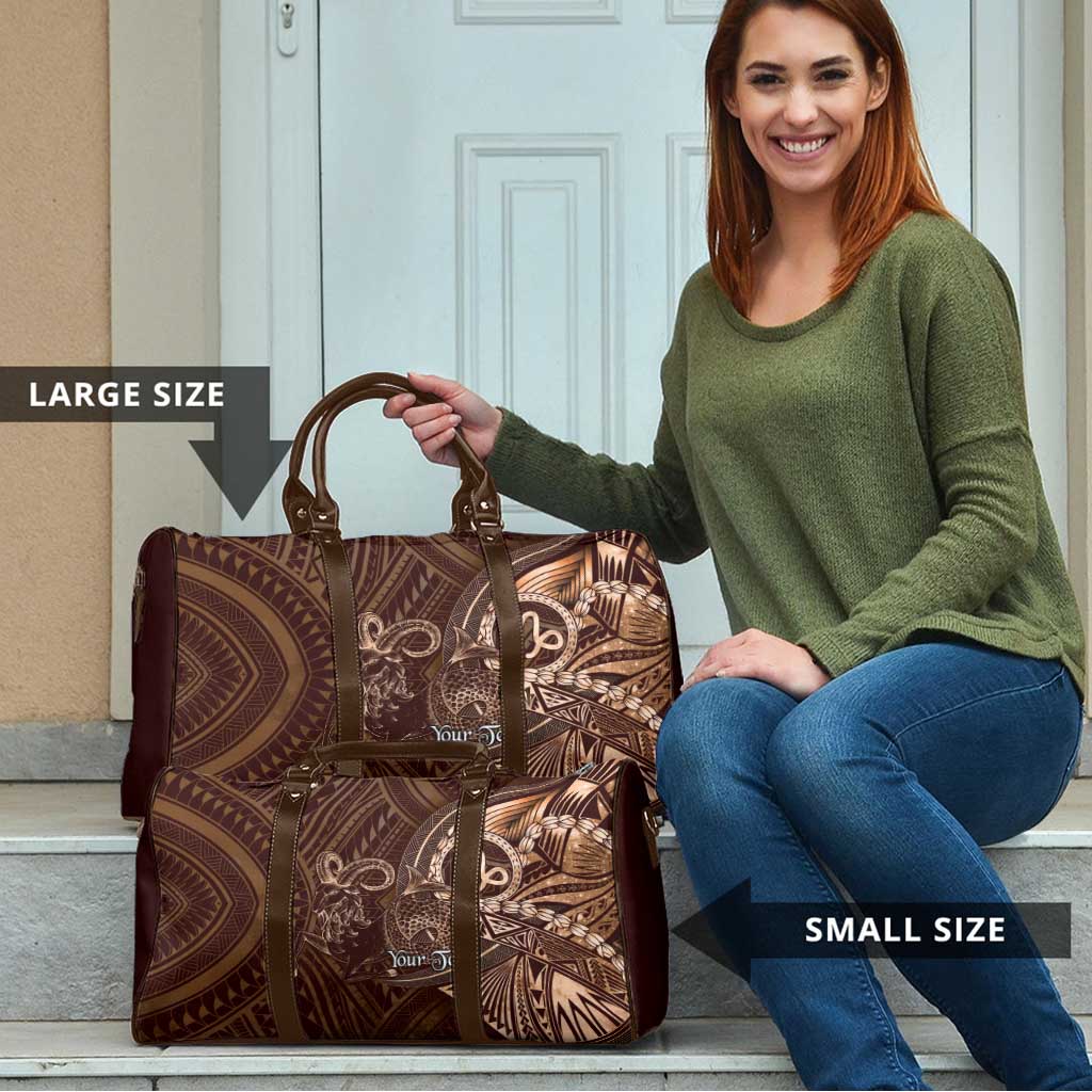 Personalised Polynesia Zodiac Capricorn Travel Bag Galaxy Polynesian Pattern Chest Tattoo Style